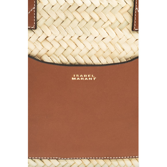 NEW ISABEL MARANT SUMMER STRAW BASKET BEACH TOTE BAG NWT - Picture 3 of 14